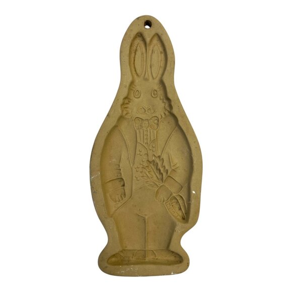 Vintage Brown Bag Cookie Art Bunny Mold - Hill Design 1988, Collectible Baking M - Picture 1 of 3